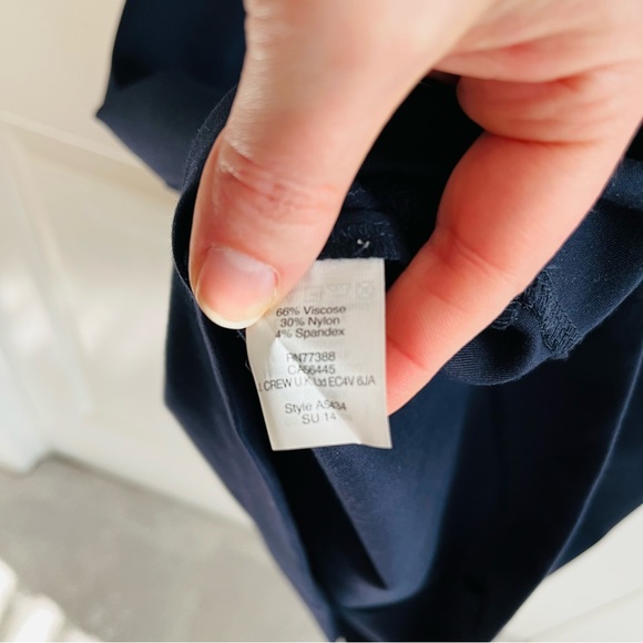 J. Crew Navy Ponte Dress, Size 8 - Picture 7 of 7